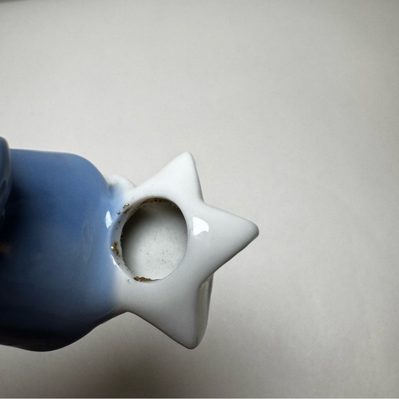 Vintage Set of 4 Colonial Japan Mini Candle Holders Angel Playing Instruments - Picture 9 of 13